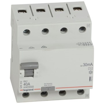 Legrand - УЗО 4-полюсен RX3 4P 40A 30MA AC