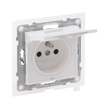 Legrand - Външен контакт без рамка NILOE STEP 250V/16A IP44, бял