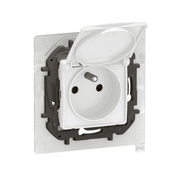 Legrand - Външна домашна розетка без рамка NILOE 250V IP44 бяла