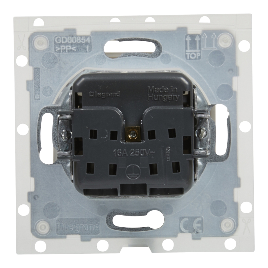 Legrand - Външна домашна розетка без рамка NILOE STEP 250V IP44 бяла