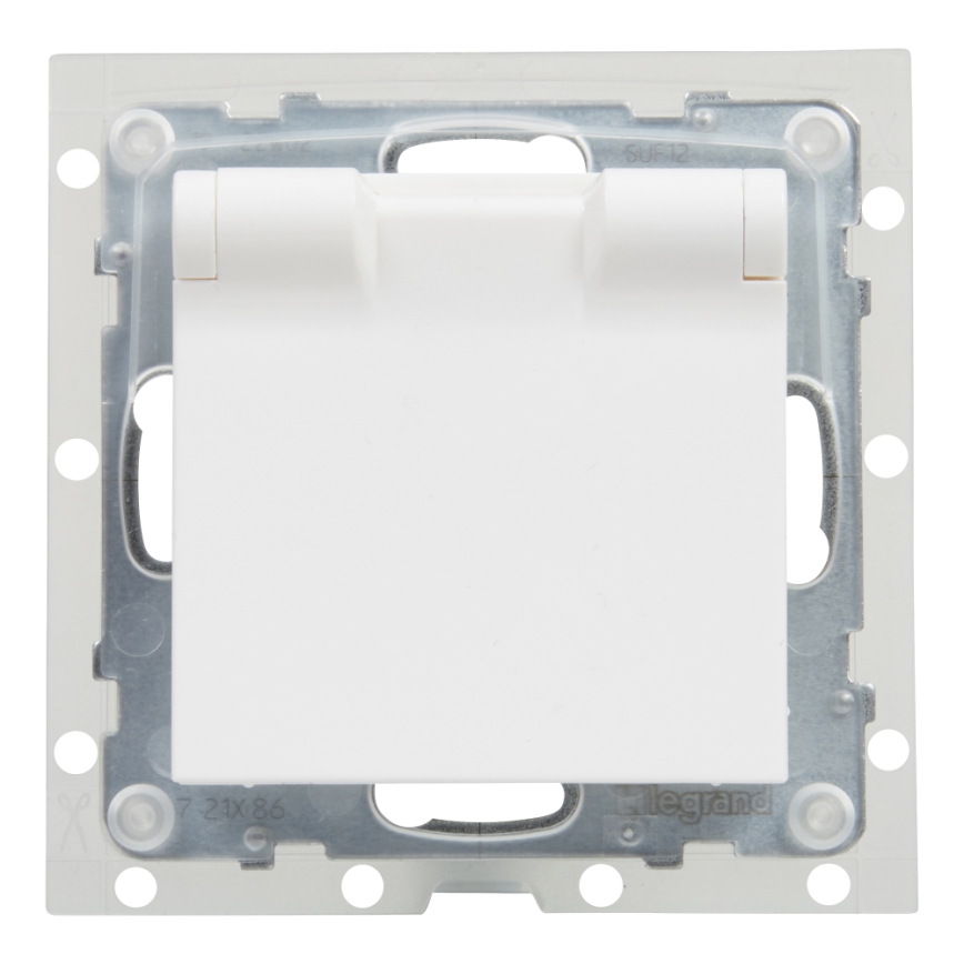 Legrand - Външна домашна розетка без рамка NILOE STEP 250V IP44 бяла