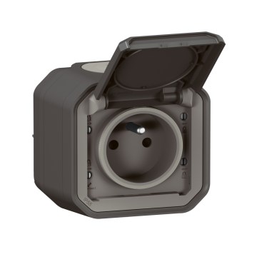 Legrand - Външна розетка PLEXO 250V/16A IP55 антрацит