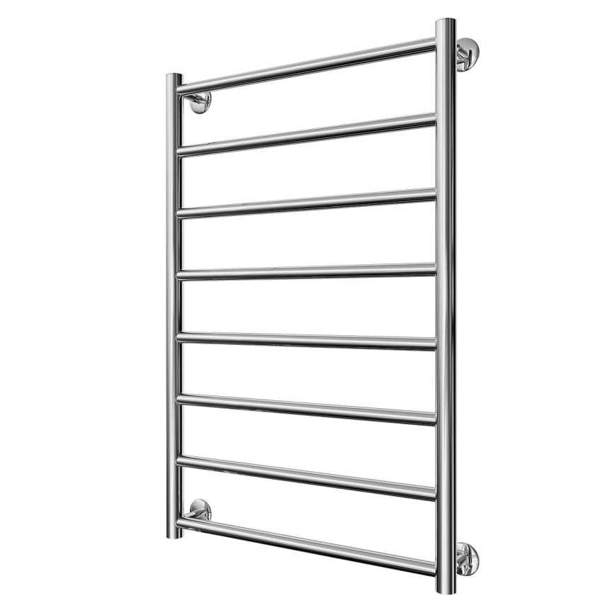 Лестничен радиатор за баня INOX FLAT 163W/230V 77x53 cm неръждаема стомана/лъскав хром