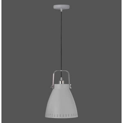Leuchten Direkt 11059-15 - Пендел EVA 1xE27/60W/230V Ø 21,5 см сив