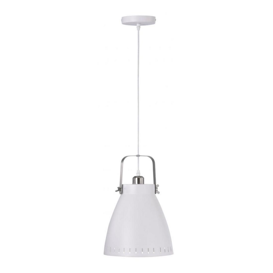 Leuchten Direkt 11059-16 - Пендел EVA 1xE27/60W/230V Ø 21,5 см бял
