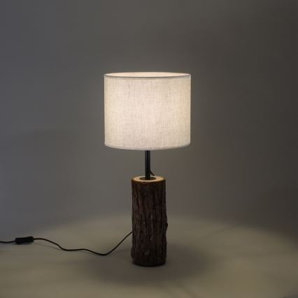 Leuchten Direkt 11233-79 - Настолна лампа BARK 1xE27/40W/230V дървена