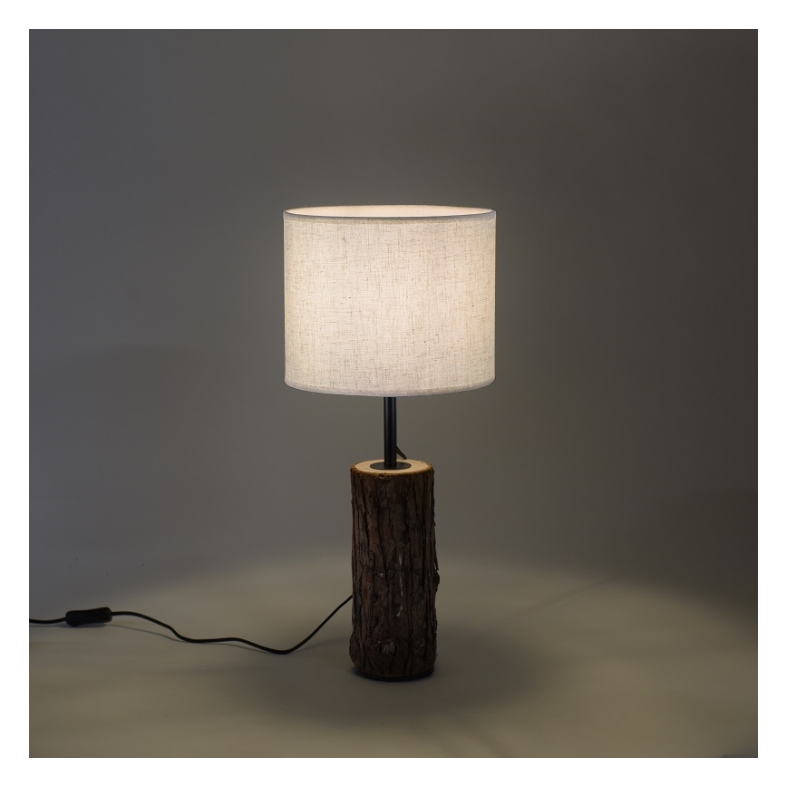 Leuchten Direkt 11233-79 - Настолна лампа BARK 1xE27/40W/230V дървена
