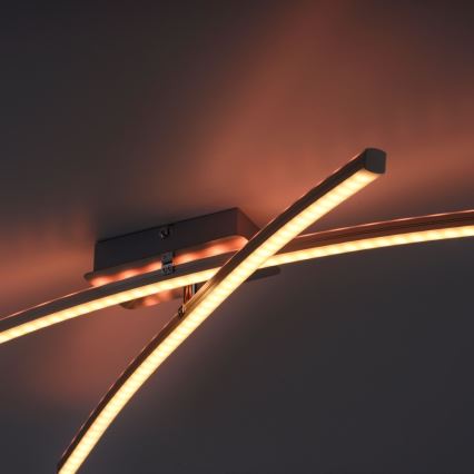 Leuchten Direkt 11255-55 - LED RGB Димируем повърхностен полилей ALINA 2xLED/8,1W/230V 2700-5000K + дистанционно