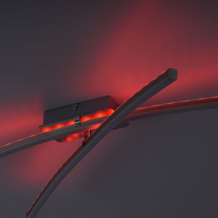 Leuchten Direkt 11255-55 - LED RGB Димируем повърхностен полилей ALINA 2xLED/8,1W/230V 2700-5000K + дистанционно