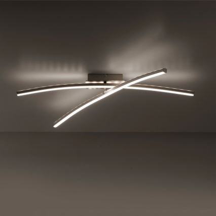 Leuchten Direkt 11255-55 - LED RGB Димируем повърхностен полилей ALINA 2xLED/8,1W/230V 2700-5000K + дистанционно