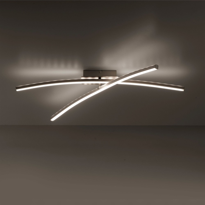 Leuchten Direkt 11255-55 - LED RGB Димируем повърхностен полилей ALINA 2xLED/8,1W/230V 2700-5000K + дистанционно