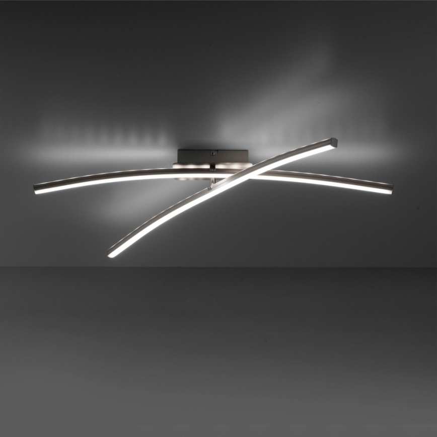 Leuchten Direkt 11255-55 - LED RGB Димируем повърхностен полилей ALINA 2xLED/8,1W/230V 2700-5000K + дистанционно