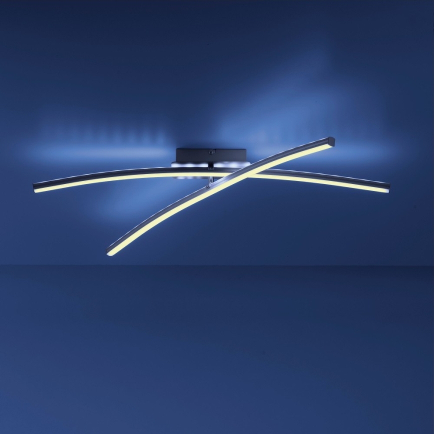 Leuchten Direkt 11255-55 - LED RGB Димируем повърхностен полилей ALINA 2xLED/8,1W/230V 2700-5000K + дистанционно