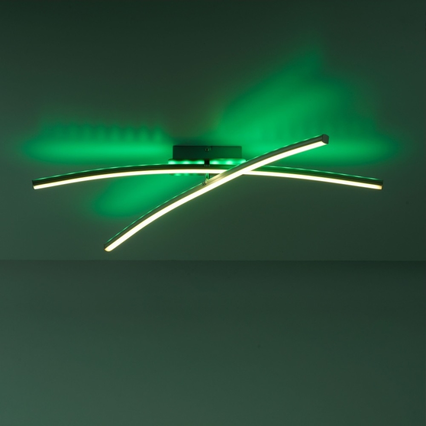 Leuchten Direkt 11255-55 - LED RGB Димируем повърхностен полилей ALINA 2xLED/8,1W/230V 2700-5000K + дистанционно