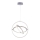 Leuchten Direkt 11260-55 - LED полируем кабел JELLA 3xLED / 28W / 230V