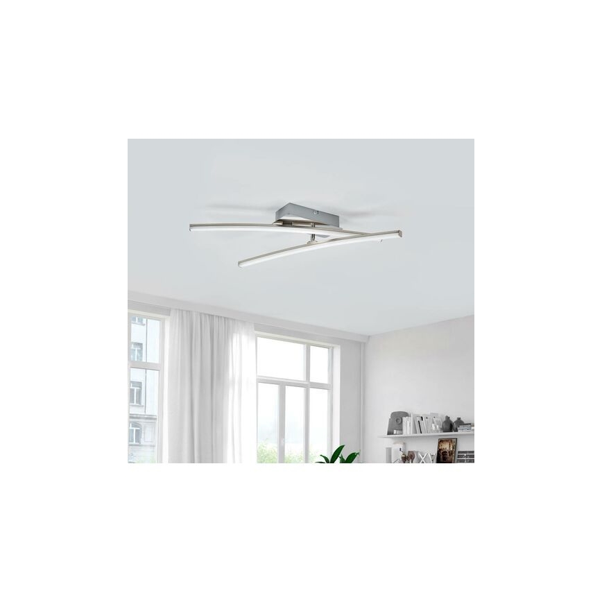 Leuchten Direkt 11270-55 - LED Повърхностен полилей SIMON 2xLED/5W/230V матов хром