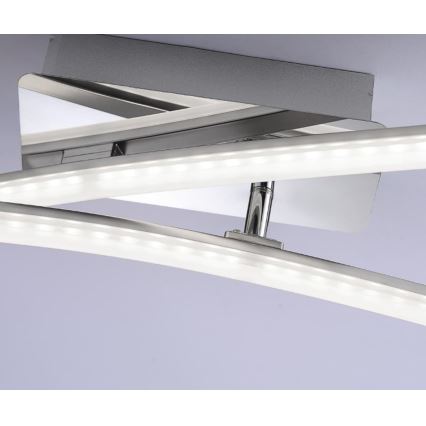 Leuchten Direkt 11270-55 - LED Повърхностен полилей SIMON 2xLED/5W/230V матов хром