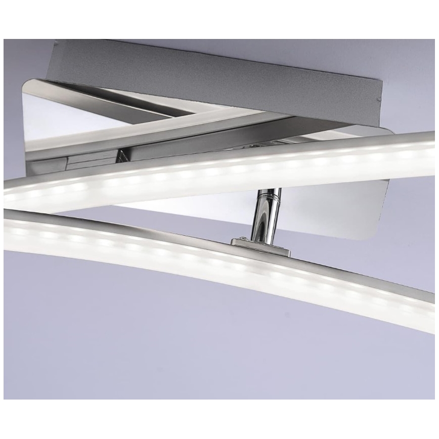 Leuchten Direkt 11270-55 - LED Повърхностен полилей SIMON 2xLED/5W/230V матов хром