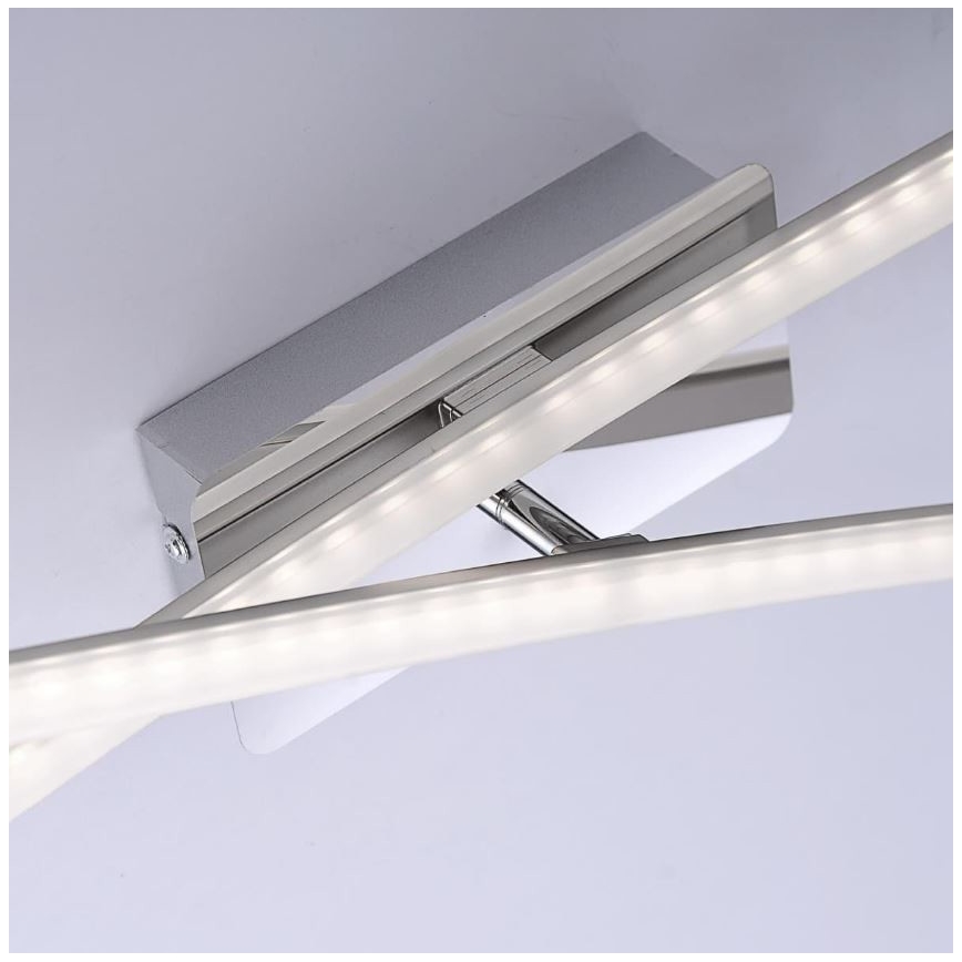 Leuchten Direkt 11272-55 - LED Повърхностен полилей SIMON 2xLED/8W/230V матов хром