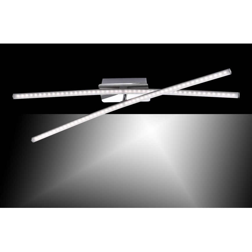 Leuchten Direkt 11272-55 - LED Повърхностен полилей SIMON 2xLED/8W/230V матов хром