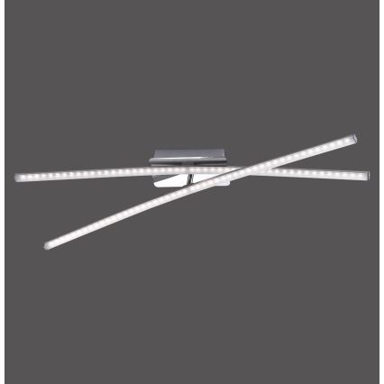 Leuchten Direkt 11272-55 - LED Повърхностен полилей SIMON 2xLED/8W/230V матов хром