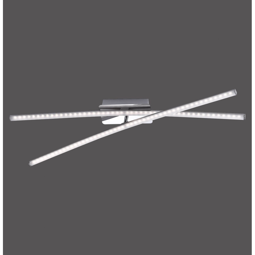 Leuchten Direkt 11272-55 - LED Повърхностен полилей SIMON 2xLED/8W/230V матов хром