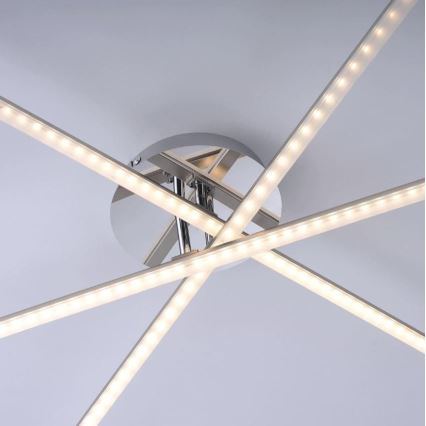 Leuchten Direkt 11274-55 - LED Повърхностен полилей SIMON 3xLED/8W/230V матов хром