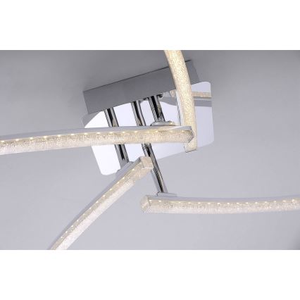 Leuchten Direkt 11291-17 - LED Повърхностен полилей SIMON 4xLED/3W/230V лъскав хром