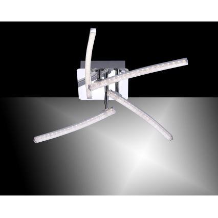 Leuchten Direkt 11291-17 - LED Повърхностен полилей SIMON 4xLED/3W/230V лъскав хром