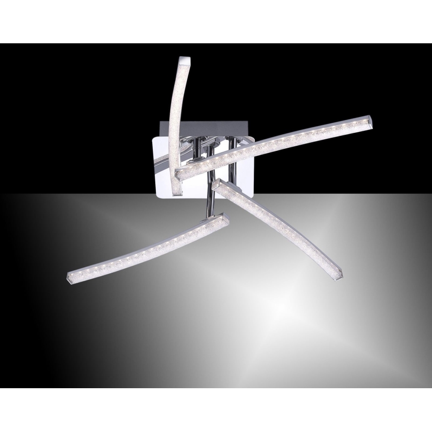 Leuchten Direkt 11291-17 - LED Повърхностен полилей SIMON 4xLED/3W/230V лъскав хром