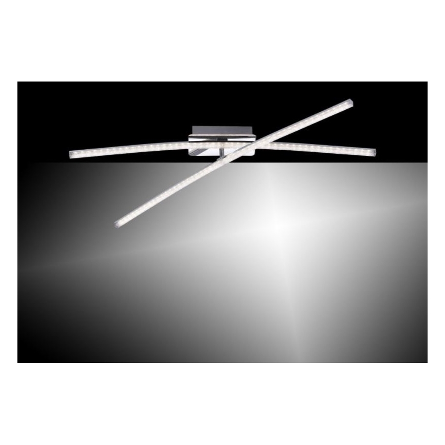 Leuchten Direkt 11292-17 - LED Повърхностен полилей SIMON 2xLED/8W/230V лъскав хром