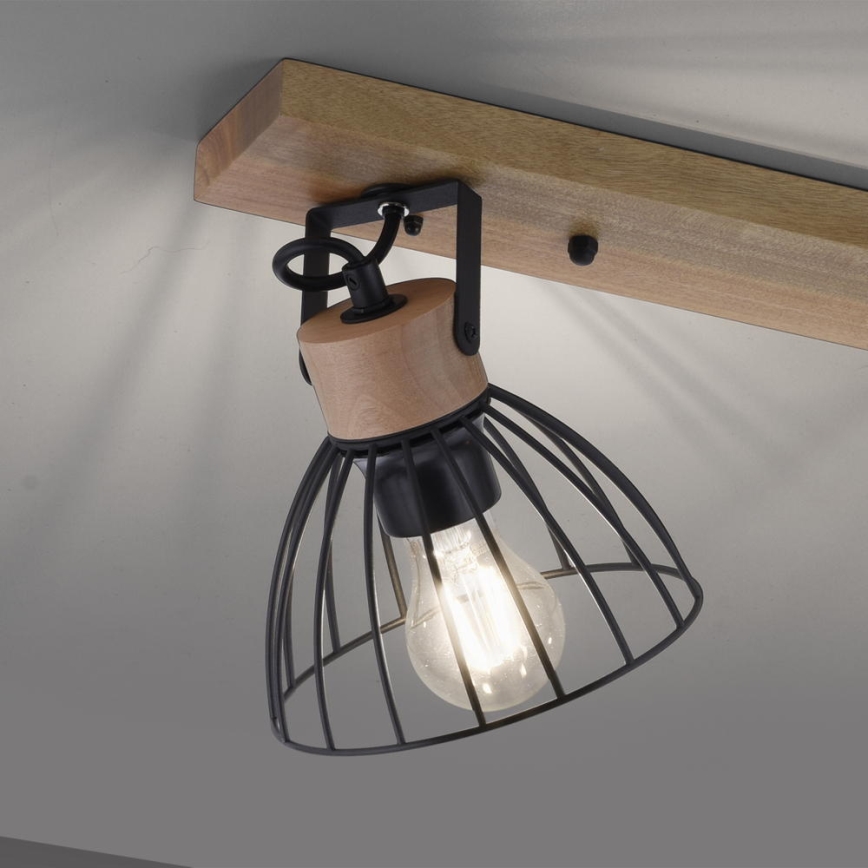 Leuchten Direkt 11418-18 - Спот LAMI 3xE27/25W/230V акация/метал