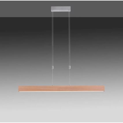 Leuchten Direkt 11420-78 - LED полилей на кабел AMANDA LED/30W/230V 2700-5000K 110 cm кафяв