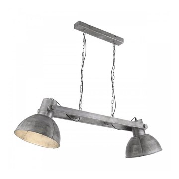 Leuchten Direkt 11483-77 - Висящ полилей SAMIA 2xE27/25W/230V