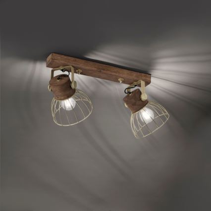Leuchten Direkt 11487-60 - Спот ALAMI 2xE27/25W/230V манго