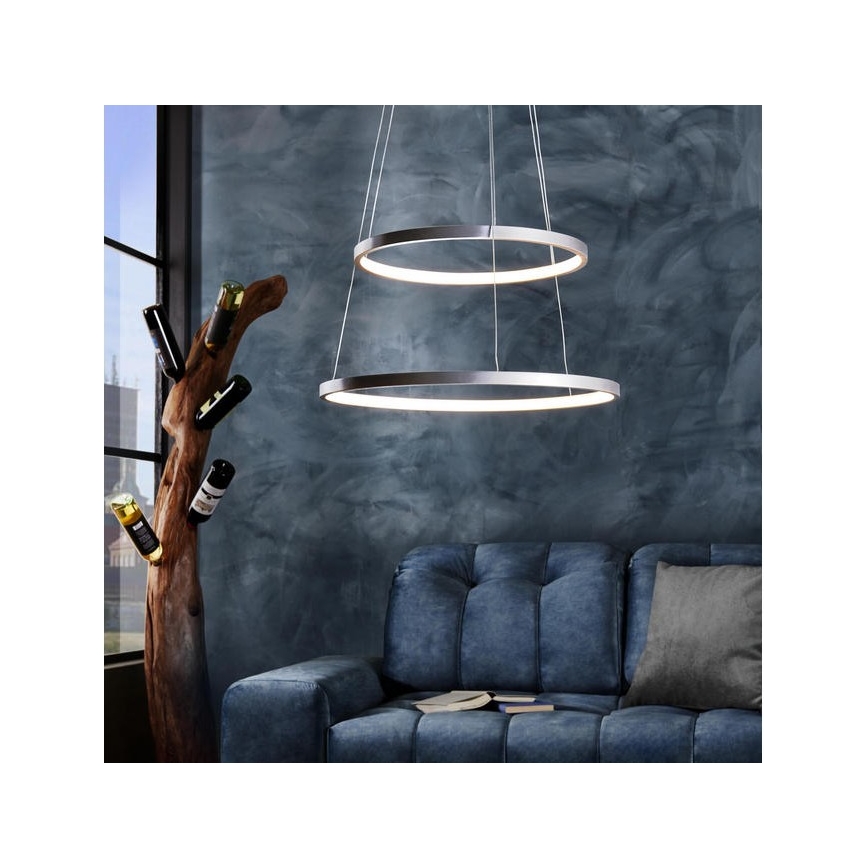 Leuchten Direkt 11525-21 - LED Полилей на въже CIRCLE 1xLED/15W/230V + LED/25W