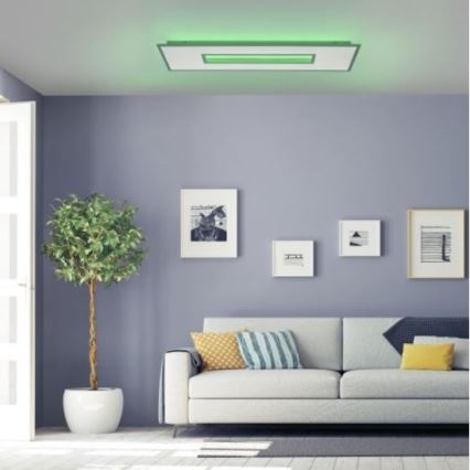 Leuchten Direkt 11646-16 - LED RGB димируемо таванно осветително тяло RECESS LED/41W/230V + LED/7,5W + дистанционно управление