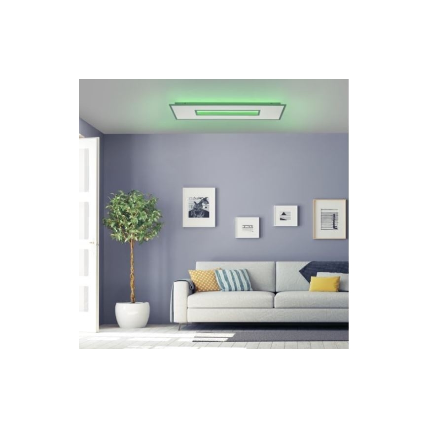 Leuchten Direkt 11646-16 - LED RGB димируемо таванно осветително тяло RECESS LED/41W/230V + LED/7,5W + дистанционно управление
