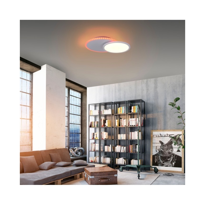 Leuchten Direkt 11662-16 - LED RGB Димируем плафон ARENDA LED/21W/230V + дистанционно управление