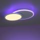 Leuchten Direkt 11662-16 - LED RGB Димируем плафон ARENDA LED/21W/230V + дистанционно управление