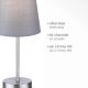 Leuchten Direkt 11680-15 - Настолна лампа HEINRICH 1xE14/40W/230V сива