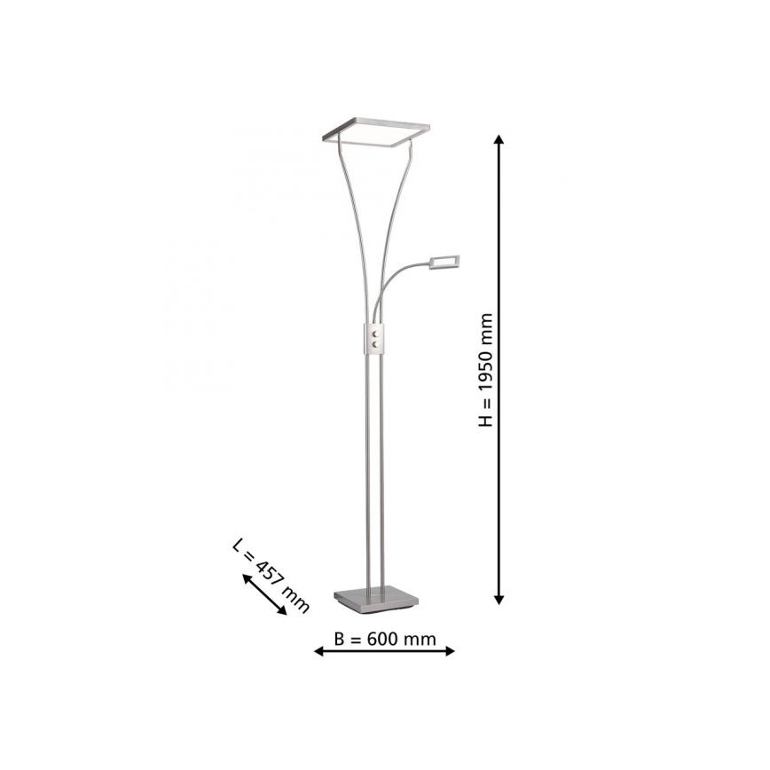 Leuchten Direkt 11722-55 - димируема LED лампа MARIAN LED/33,5W/230V + LED/3,6W