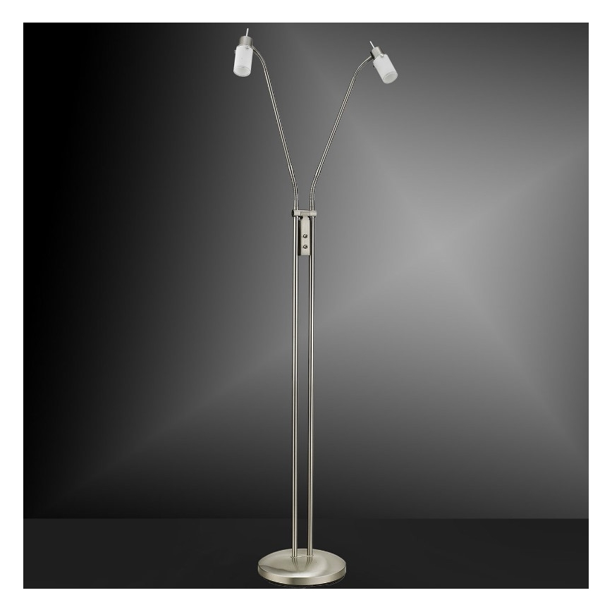 Leuchten Direkt 11937-55 - LED Лампион MAX LED 2xGU10/4W/230V