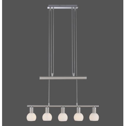 Leuchten Direkt 11939-55 - Висящ полилей BENEDIKT 5xE14/40W/230V