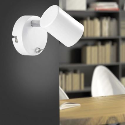 Leuchten Direkt 11941-16 - LED Стенен спот TARIK 1xGU10/5W/230V бял