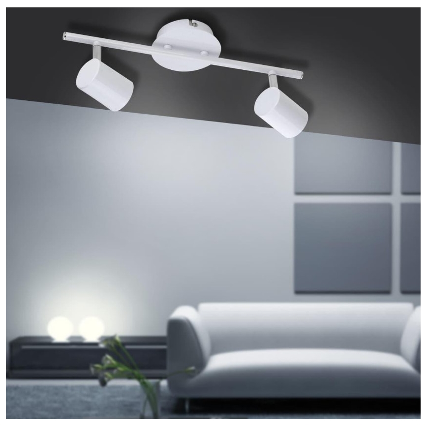 Leuchten Direkt 11942-16 - LED Спот TARIK 2xGU10/5W/230V бял