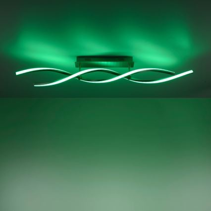 Leuchten Direkt 11993-55 - LED RGB Димируем повърхностен полилей SWING 2xLED/8,5W/230V 2700-5000K + дистанционно
