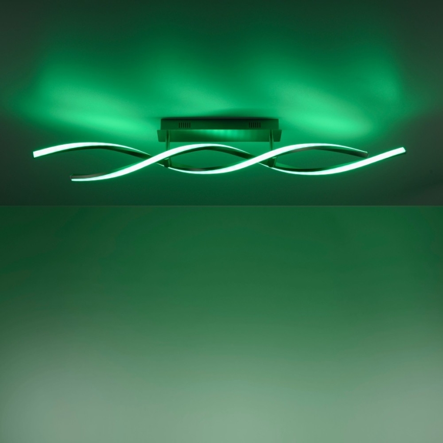 Leuchten Direkt 11993-55 - LED RGB Димируем повърхностен полилей SWING 2xLED/8,5W/230V 2700-5000K + дистанционно