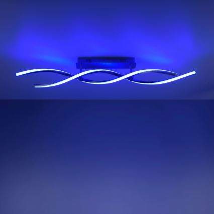Leuchten Direkt 11993-55 - LED RGB Димируем повърхностен полилей SWING 2xLED/8,5W/230V 2700-5000K + дистанционно