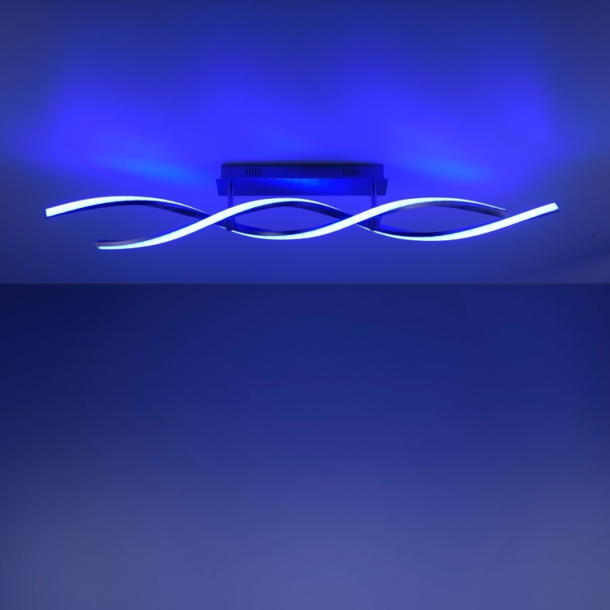 Leuchten Direkt 11993-55 - LED RGB Димируем повърхностен полилей SWING 2xLED/8,5W/230V 2700-5000K + дистанционно
